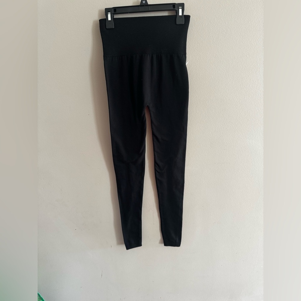 Zenana black seamless fleece lined leggings